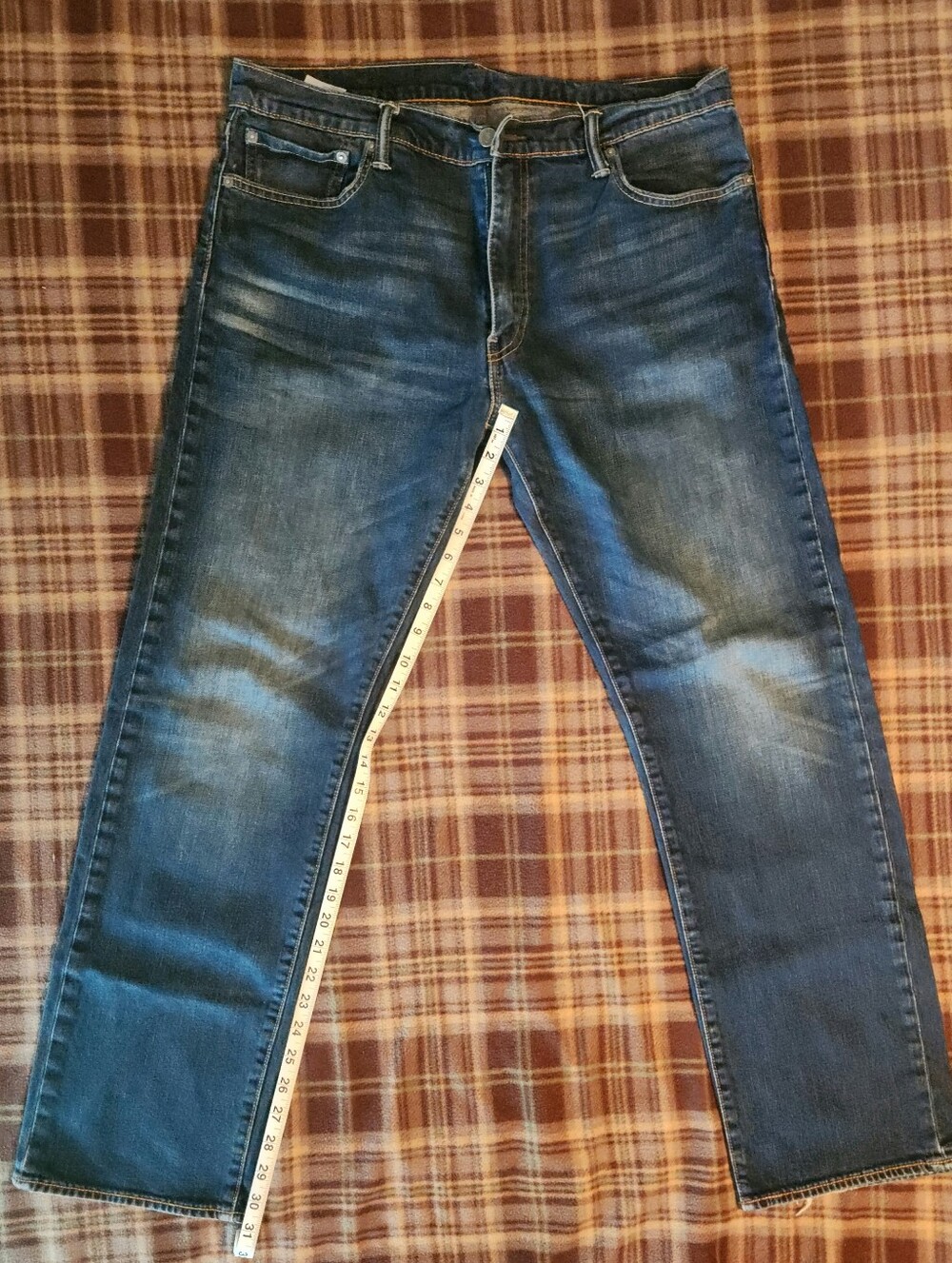 Levi's 504 Blue Jeans, Mens Size 36x32